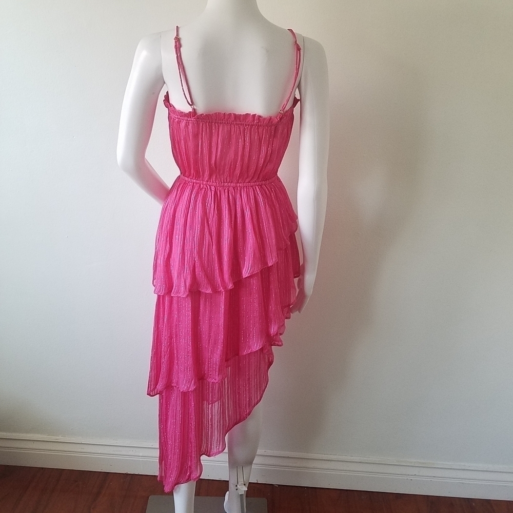 𝅺Tularosa Camellia Dress in Raspberry Sorbet Barbiecore Size XXS - Picture 4 of 14